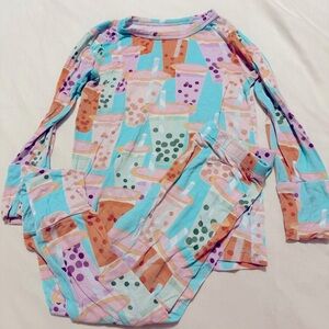 🧋posh peanut long sleeve pajama boba 2T 🧋